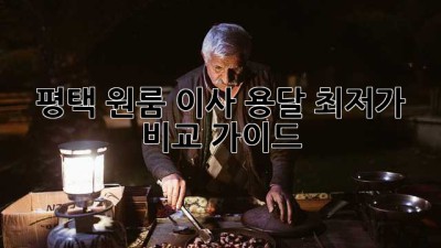 평택 원룸 이사 용달 최저가 비교 가이드